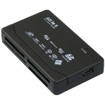 Leitor de cartão de memória externo USB tudo em um(sd sdhc mini micro m2 mmc xd cf leitor)