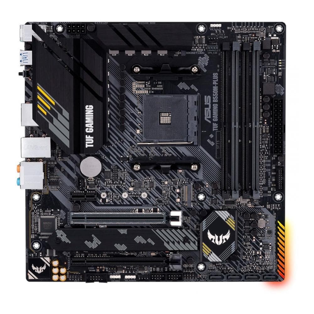 Placa-mãe Asus p/AMD AM4 B550M-Plus TUF Gaming 4xDDR4 mATX 9