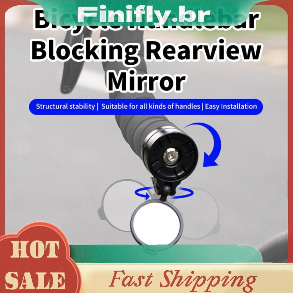 Espelho Retrovisor Final Do Guiador De Equitação HD Universal Para Acessórios De Bicicleta De Estrada MTB