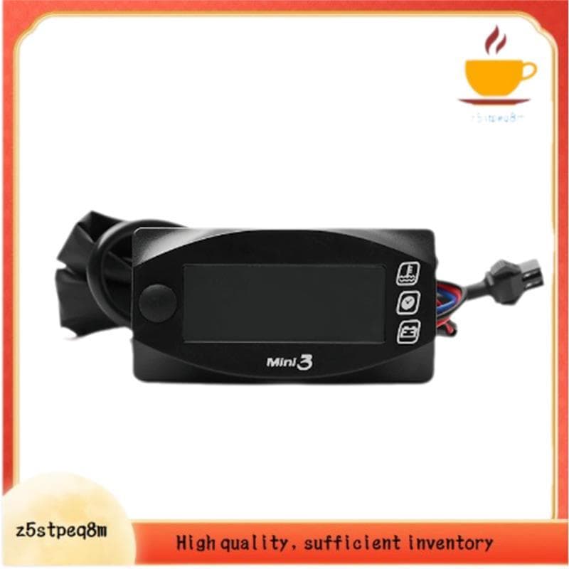 Mini LED Instrumento Digital Acessórios Para Motocicleta Voltímetro De Temperatura Exibição De Tempo