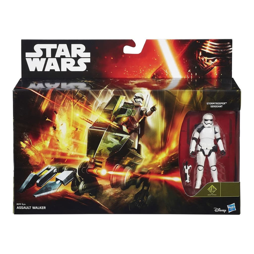 Boneco hasbro colecionavel Veiculo Star Wars Assault Walker E Stormtrooper Hasbro B3716