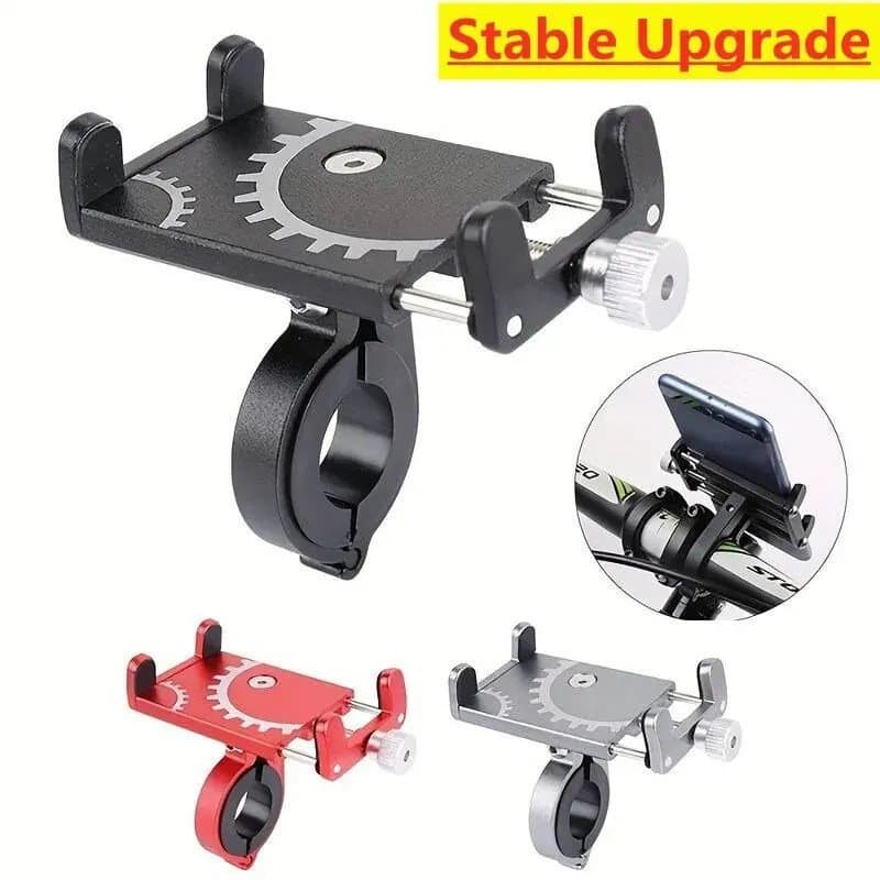 Suporte Universal para Telefone de Bicicleta, Suporte de Metal para Celular e GPS, Suporte para Motocicleta e MTB, Clipe