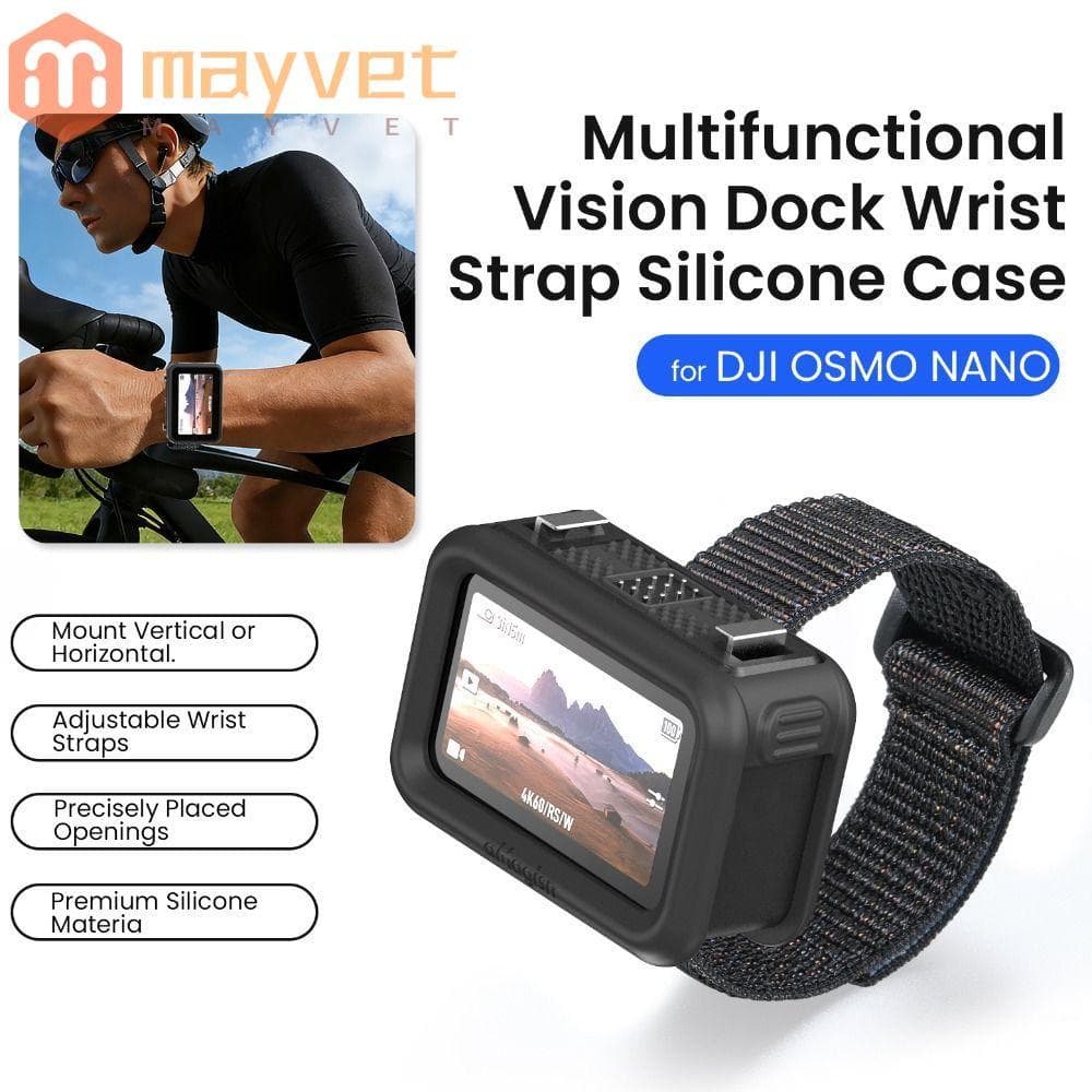 Correia De Transmissão De Imagem MAYVET , Pulseira De Expansão De Câmera De Nylon Protetora De Silicone , Para DJI Osmo 