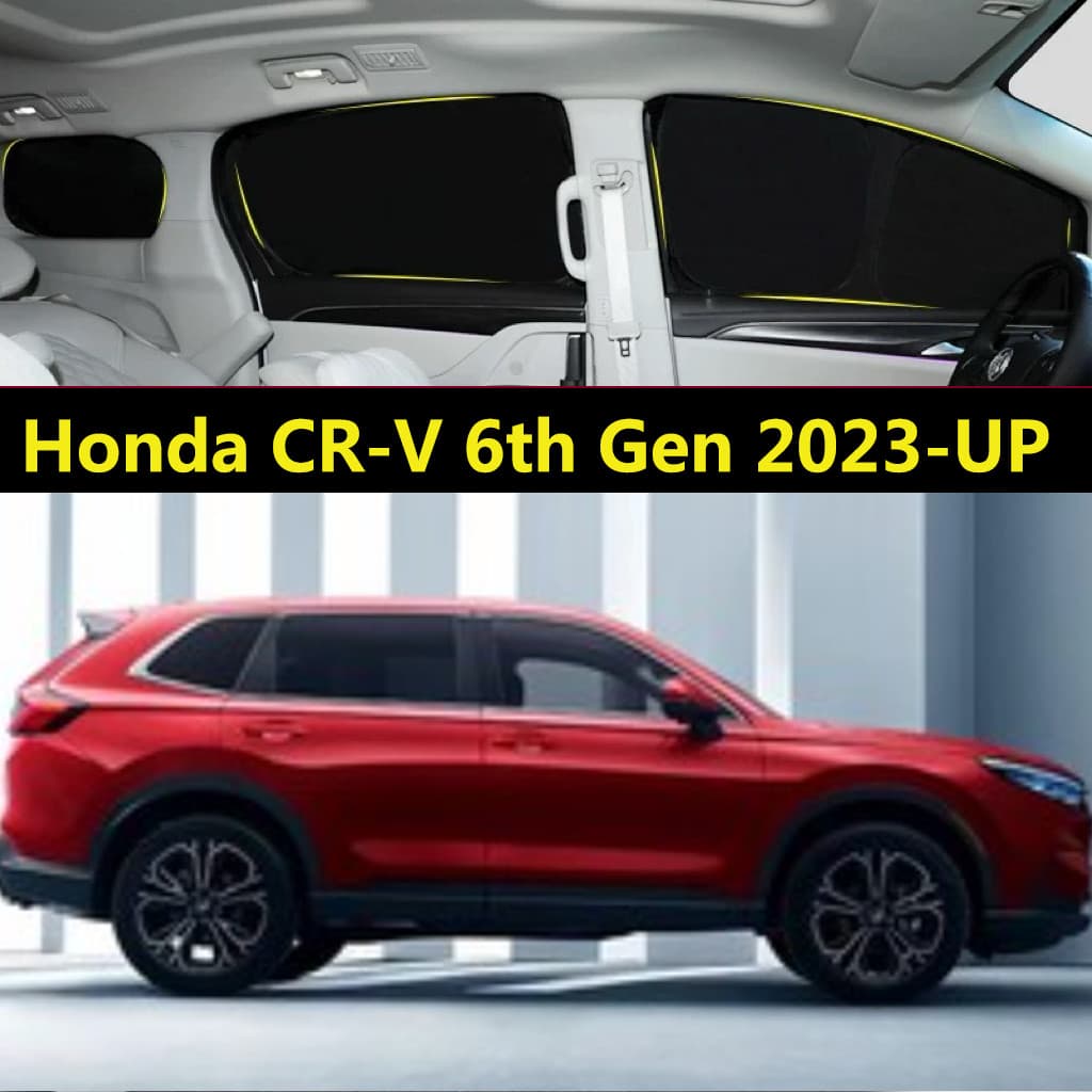 Pára-Sol Do Carro Para Honda CR-V Crv 6a Geração 2023-UP Cortina De Totalmente Blackout Proteção Solar Privacidade Acamp
