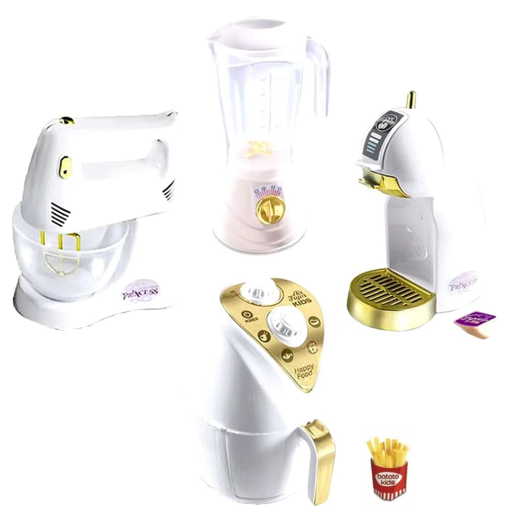 Brinquedo Menina Cozinha Eletrodomésticos Rosa, Vermelho ou Branco