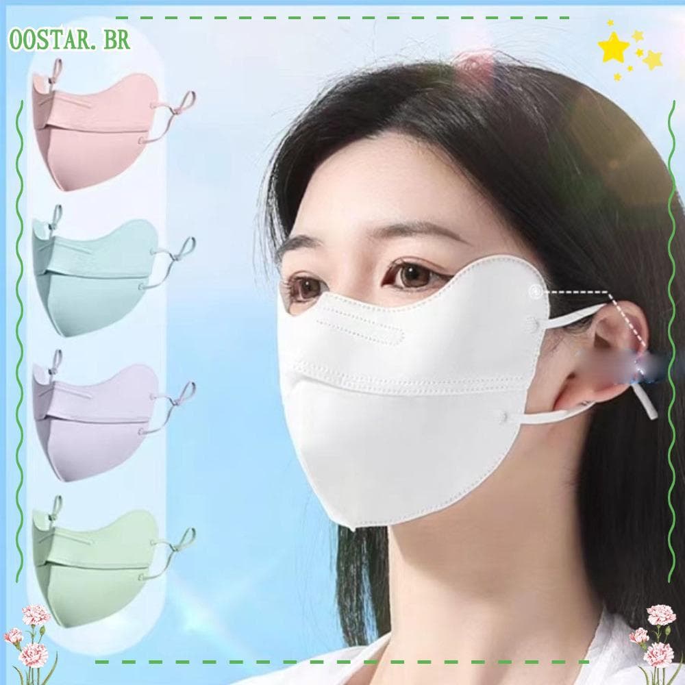 Protetor Solar OOSTAR , Seda Gelada Respirável Anti-UV , Véu Facial Moderno