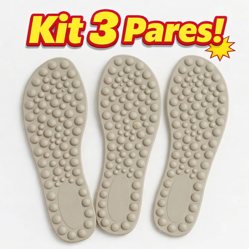 Palmilha Ortopédica Anatômica Macia Para Fascite Plantar Confortável Promoção