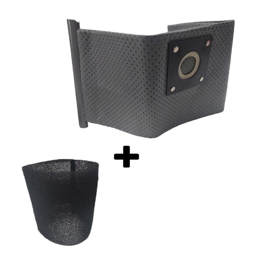 Saco de Pano + Filtro Espuma Para Aspirador Wap Gtw 20