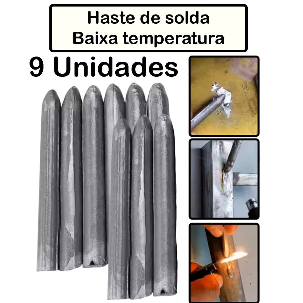 Haste De Solda Baixa Temperatura Vareta Reparo Derretimento Soldagem Metal Ferro Alumínio Aço Fusão
