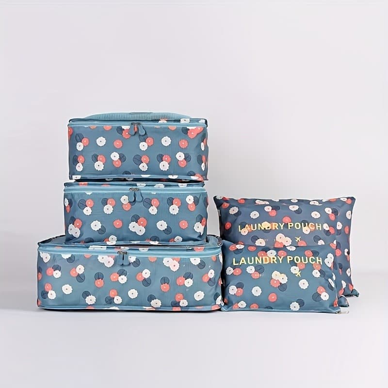 Kit 6 Pecas Bolsa De Armazenamento De Bagagem Organizador De Mala yobel