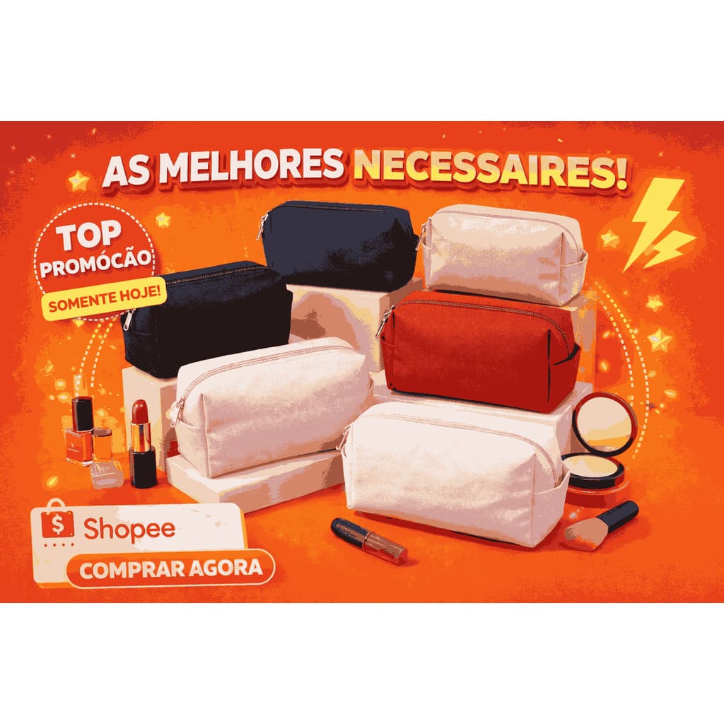 Combo Necessaires no Atacado Direto da Fábrica Feito no Brasil