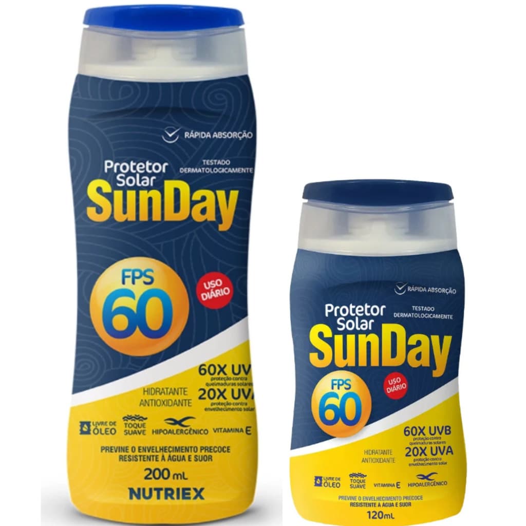 Nutriex Protetor Solar Sunday FPS 60