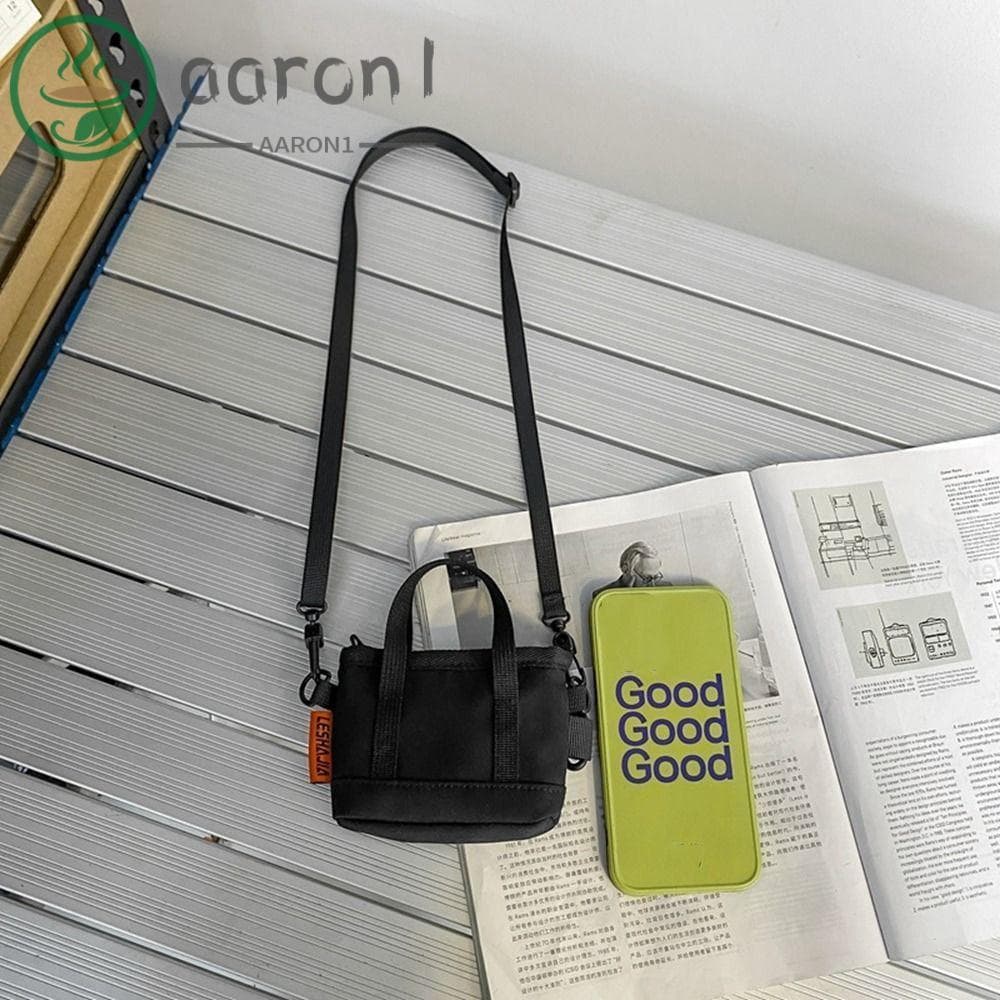 AARON1 Pingente De Bolsa De Moedas De Nylon , Chaveiro Carteira Masculina Estilo Coreano , Leve Com Zíper Mini Crossbody