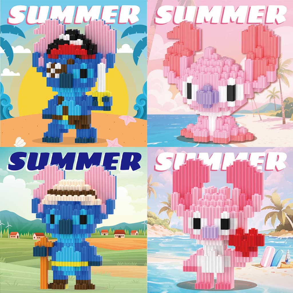 Stitch Blocos De Montar Infantil Brinquedo Educativo Mini Brinquedos Brinquedo