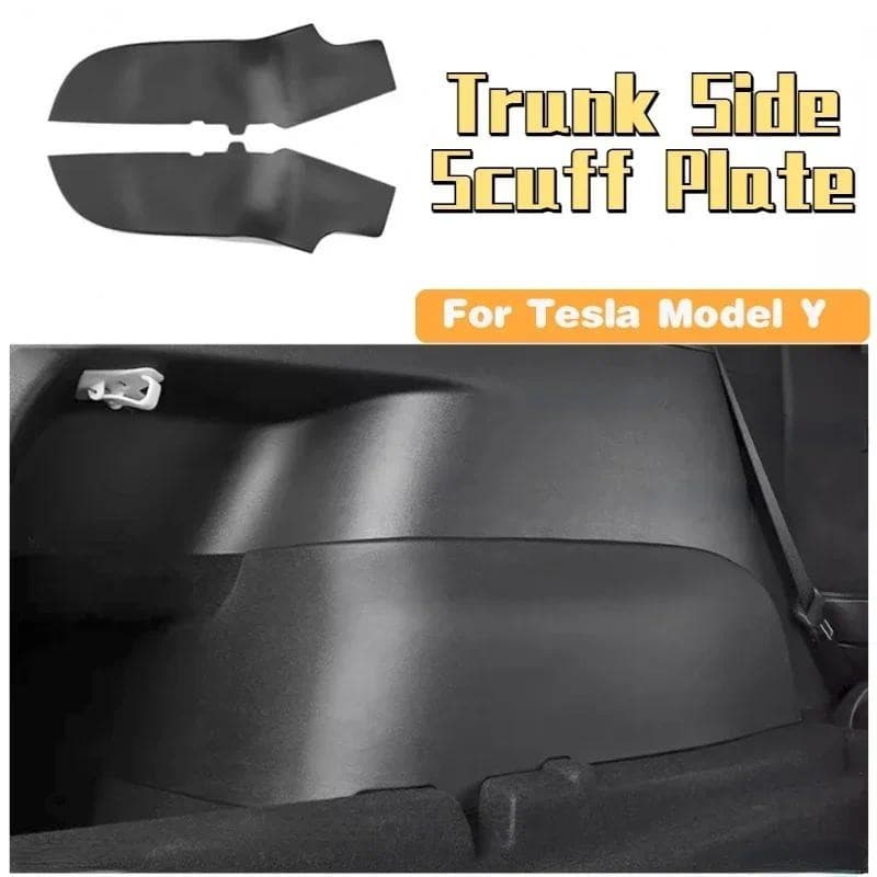 Para Tesla Modelo Y 2021-2024 Área De Carga Carpete Paredes Laterais Kit Proteção Bota À Prova De Sujeira TPE Capa Tronc
