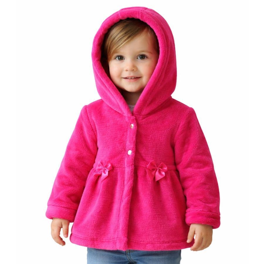 Casaco peluciado infantil menina para bebê até 06 anos Magerikids