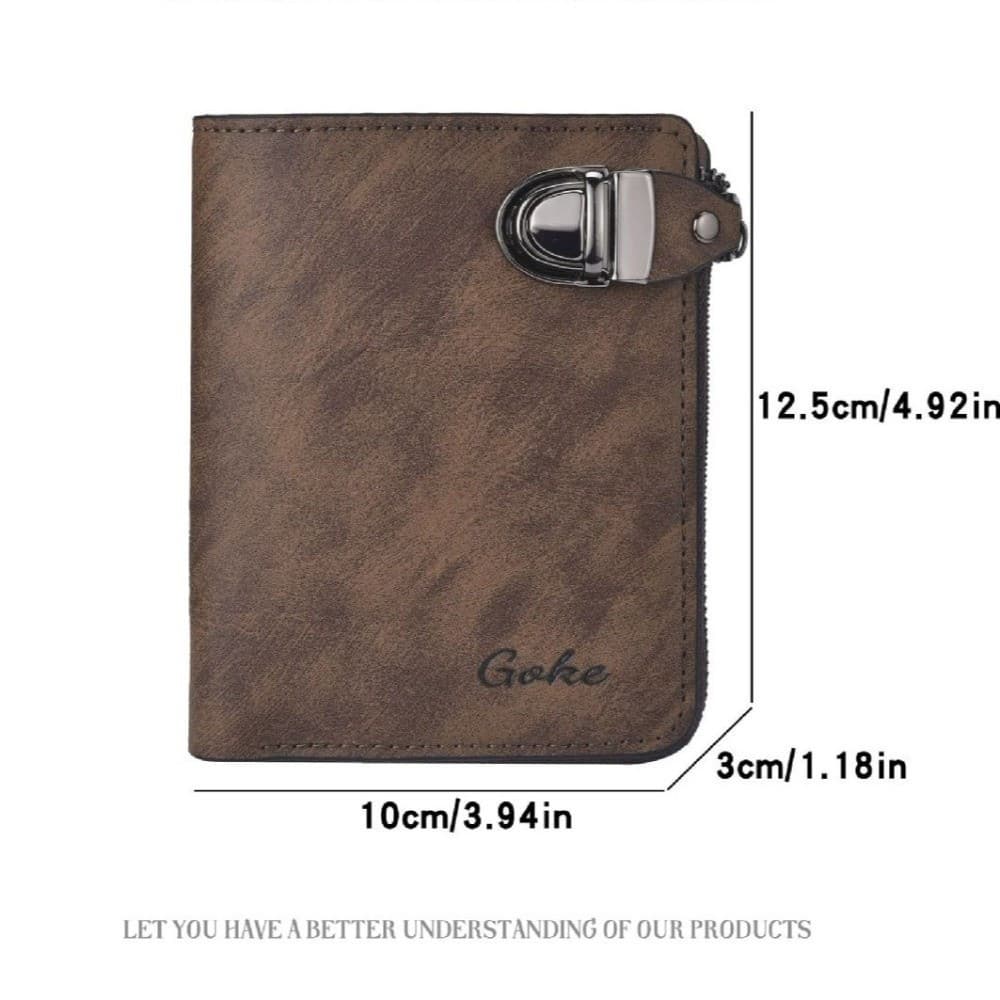 Carteira Masculina DION1UE , Vários Compartimentos Para Cartões , Porta-De Visita De Cor Sólida , Bolsa De Moedas De Cou