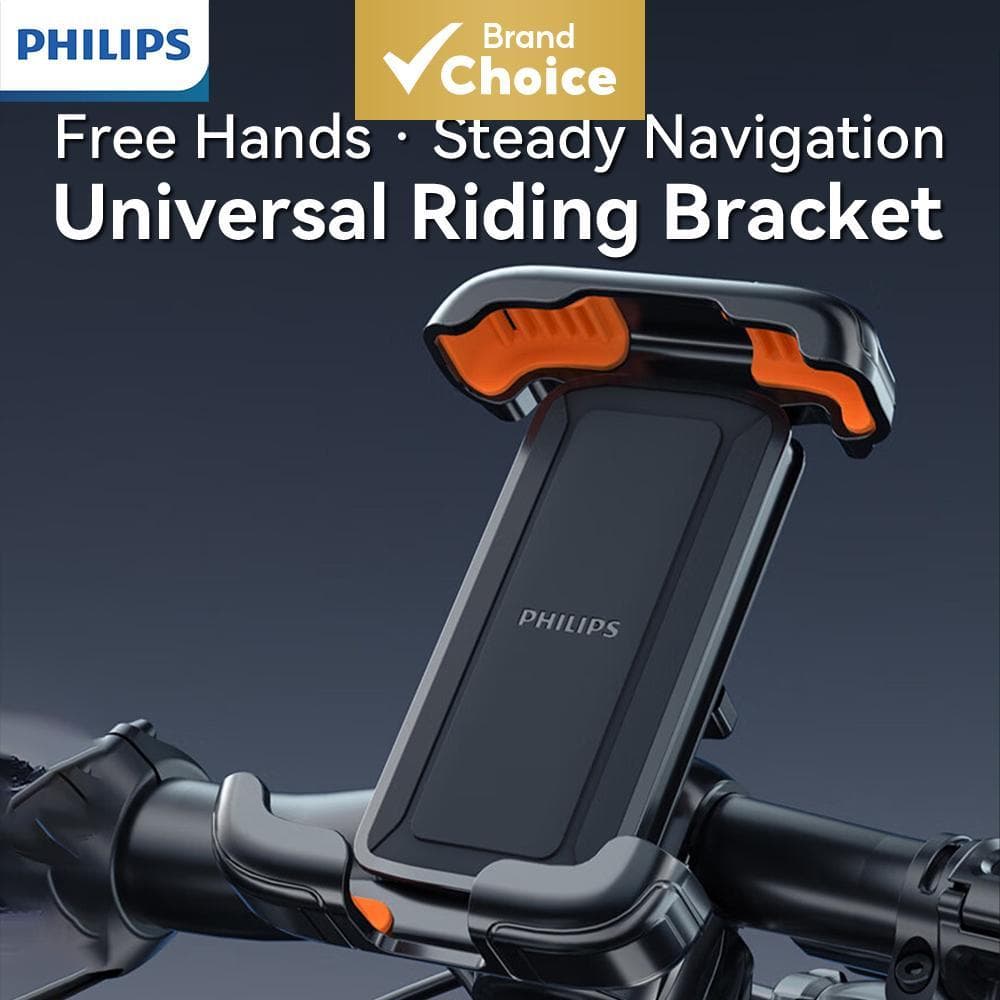 Suporte De Equitação Philips Com Um Clique , Trava Sólida Antivibração , Universal Para Telefone De Bicicleta