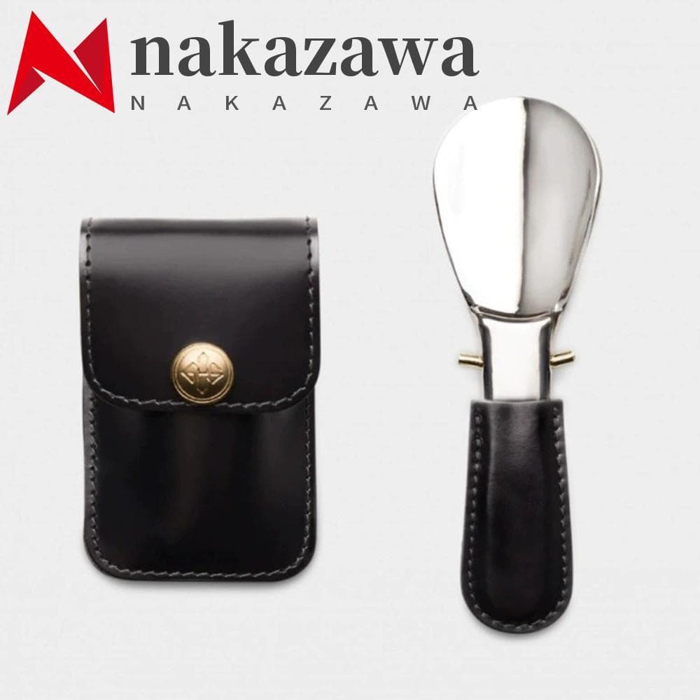 NAKAZAWA Calçadeira Dobrável Para Idosos , Bolsa De Couro Uso Em Aço Inoxidável , Mini