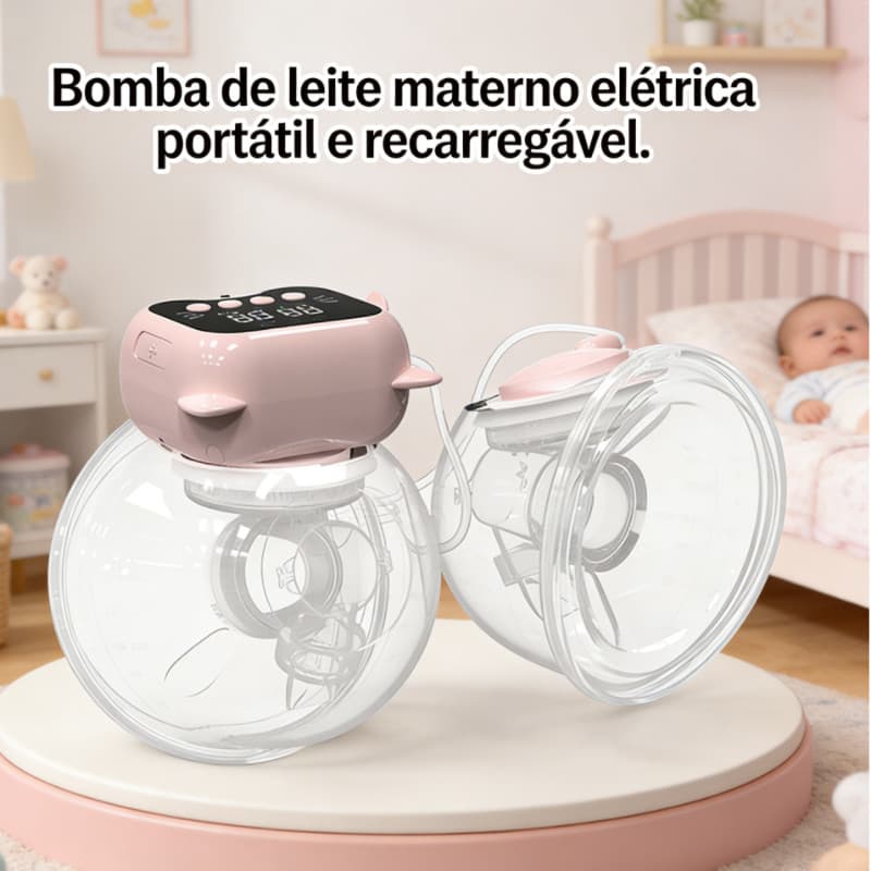 Bomba De Tira Leite Portátil Recarregável Elétrica