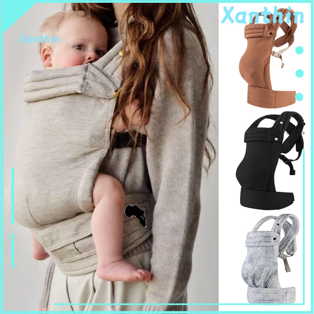 Porta-Alças Ergonômicas Para Bebês Com Banco Na Cintura , Mistura De Linho E Algodão , Ajustável 7-45 Libras , Transporte Frontal Traseiro , Fe Confortável