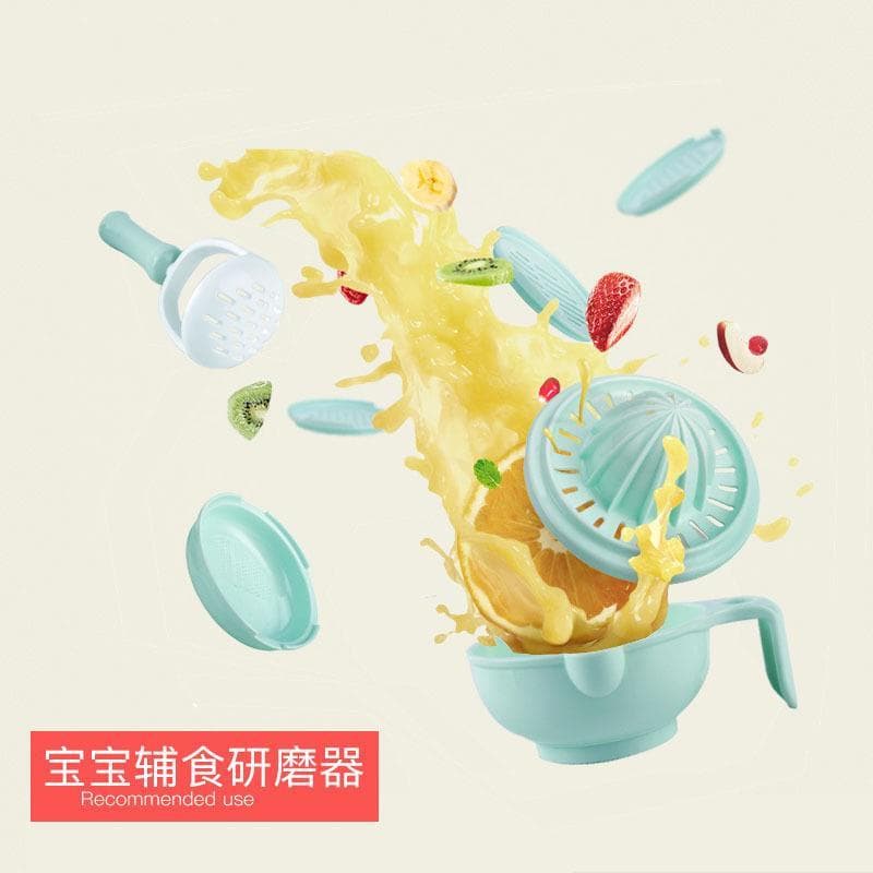 Manual de alimentos fogão purê cozinhar vara bebê tesoura máquina conjunto ferramenta suplemento alimentar do bebê tigel