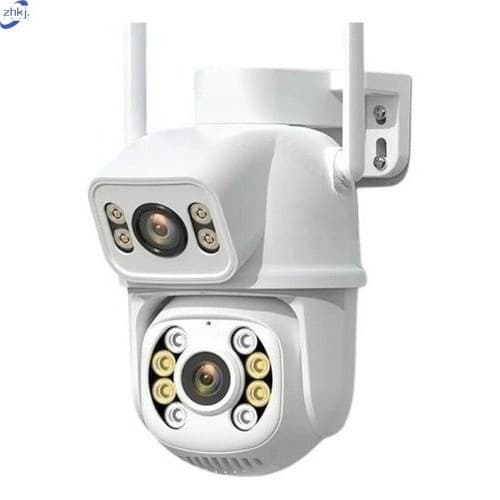 Câmera Dupla 2.4G Externa Ip a Prova D'água com Infravermelho Alarme Wifi Hd Sensor De Movimento