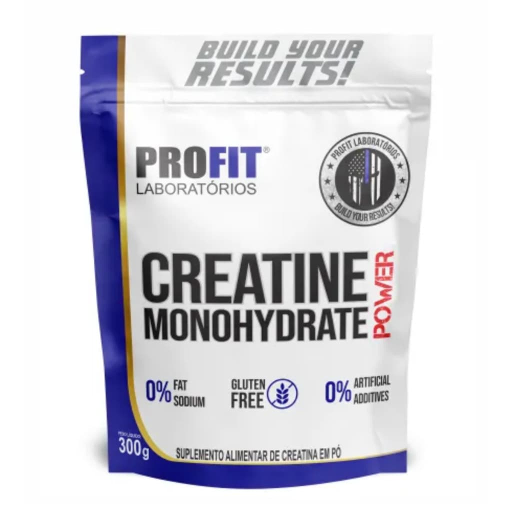 Creatina Monohidratada Power 300g Refil Profit Natural