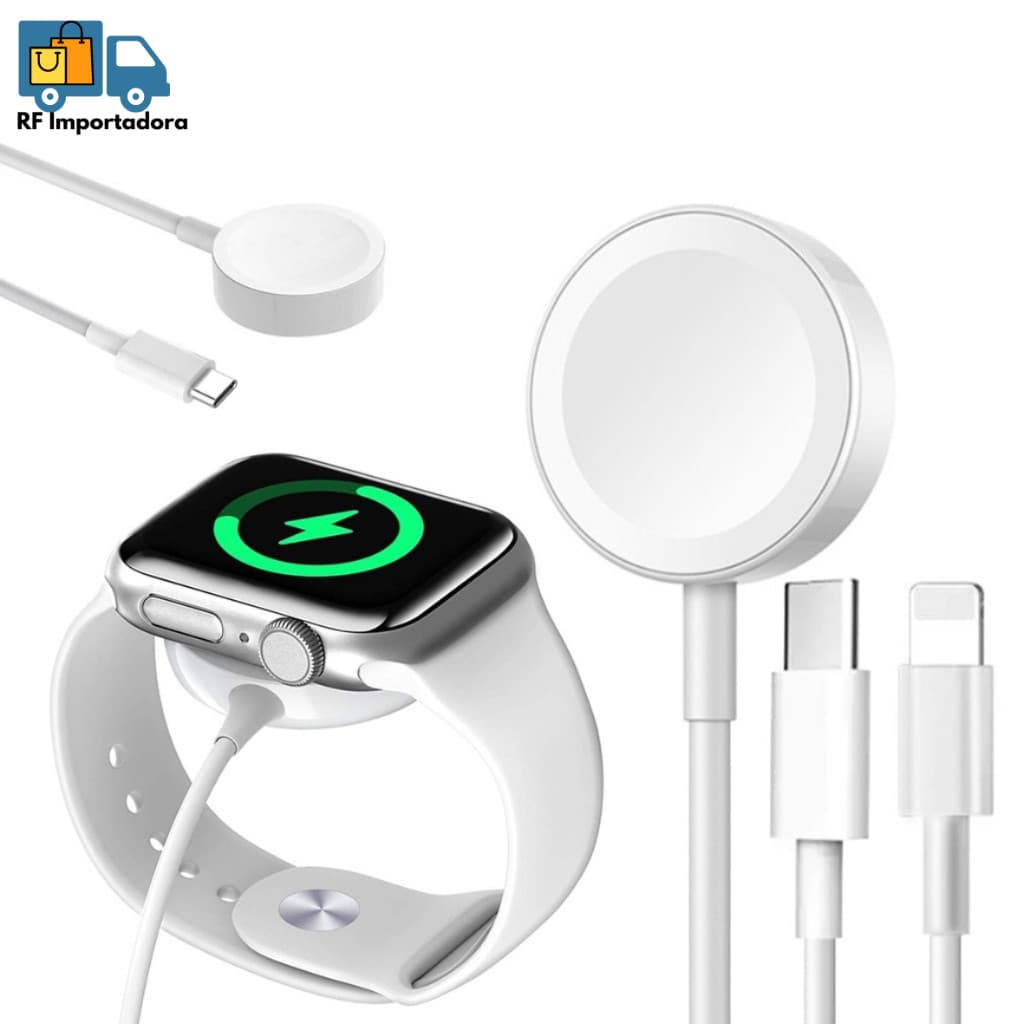 Carregador Relógio Magnético Por Indução USB/TIPO C Smartwatch Apple Watch Original