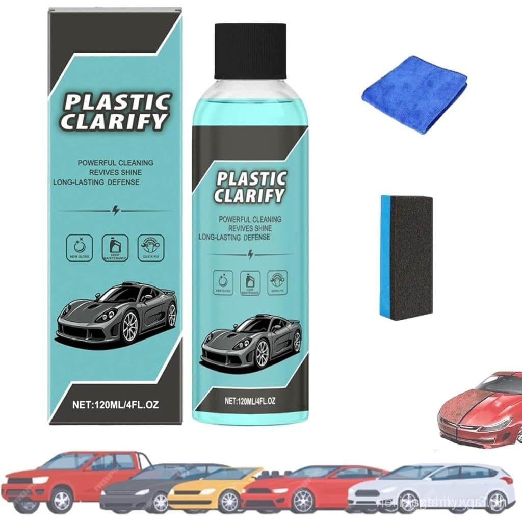 Plástico, Plástico para Carros, Cera em Spray Sem Água, Limpador e Condicionador de Plásticos para Interior de Carro, Ag