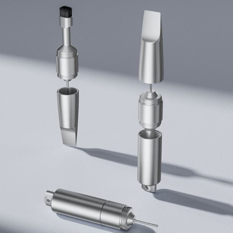 kiss Dispositivo Utilitário Portátil Multiferramenta Combinando Abridor De Pacote Escova De Limpeza E Funções Ejetoras D