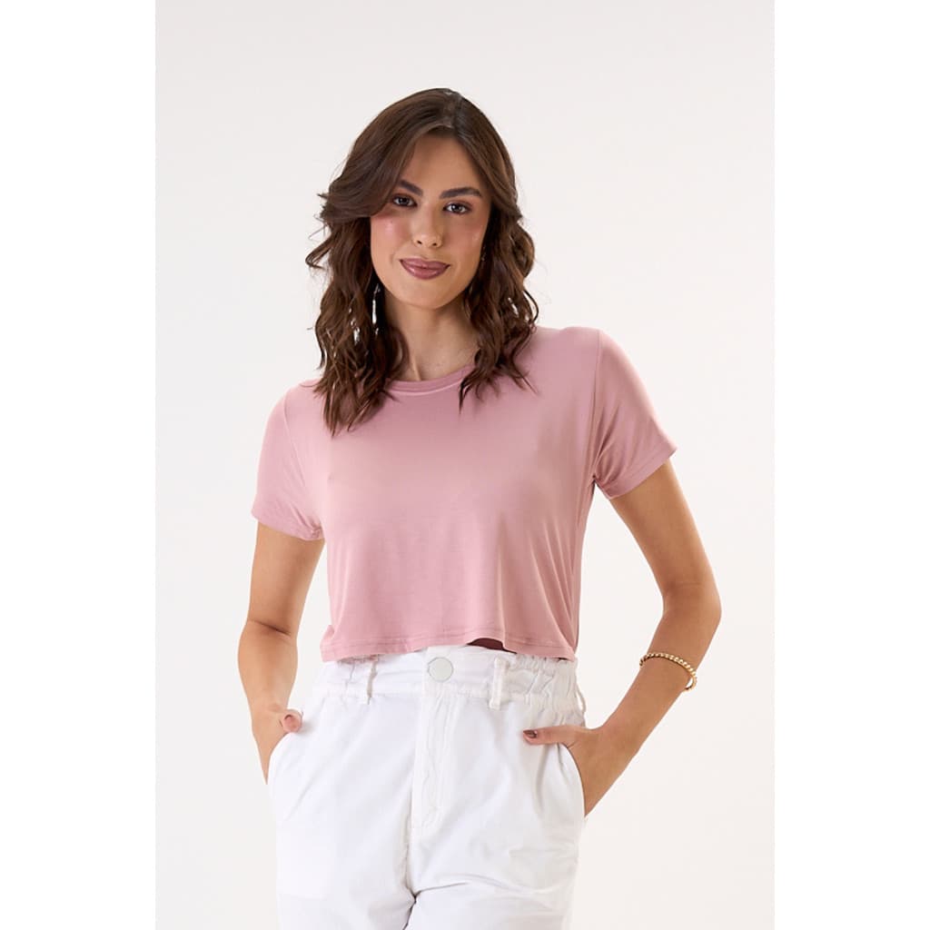 BLUSA DE AMAMENTAÇÃO ROSA CHÁ