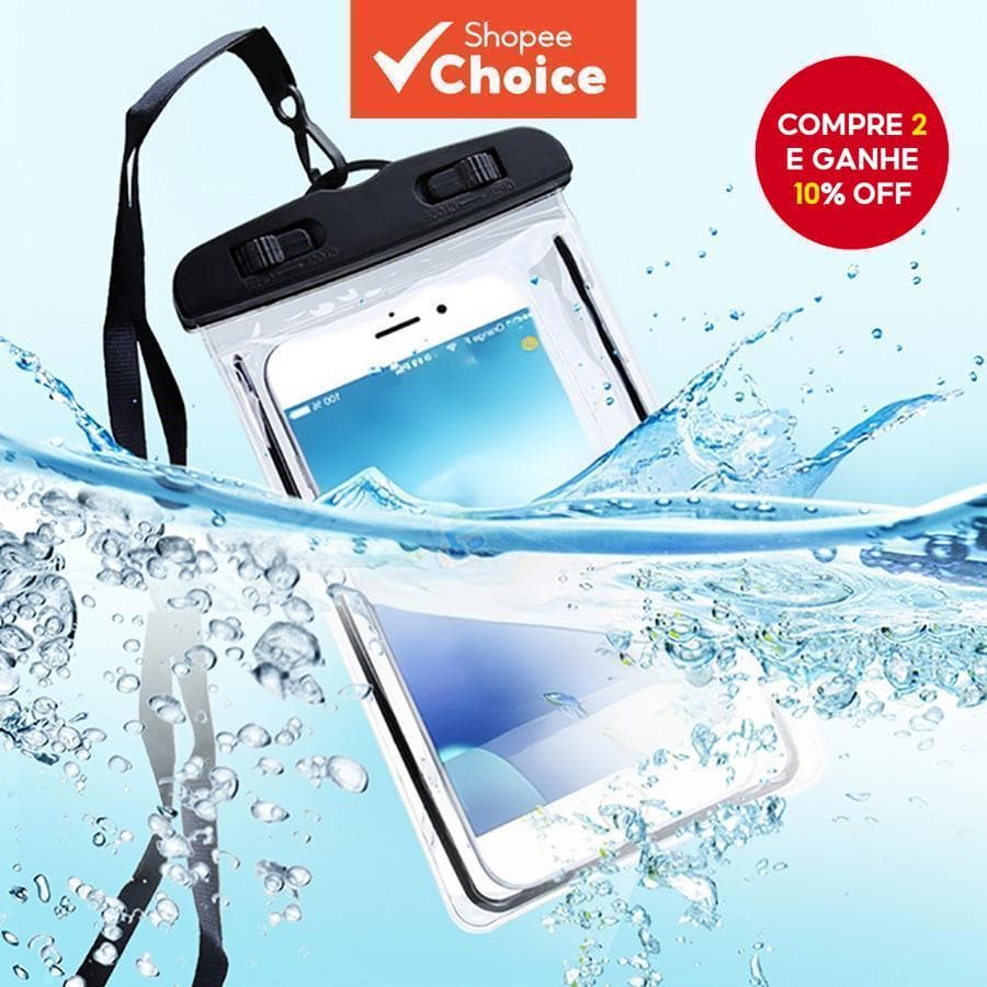 Bolsa De Telefone Impermeável Luminosa Flutuante-Capa Transparente De PVC Para Natação E Fotos Ao Ar Livre