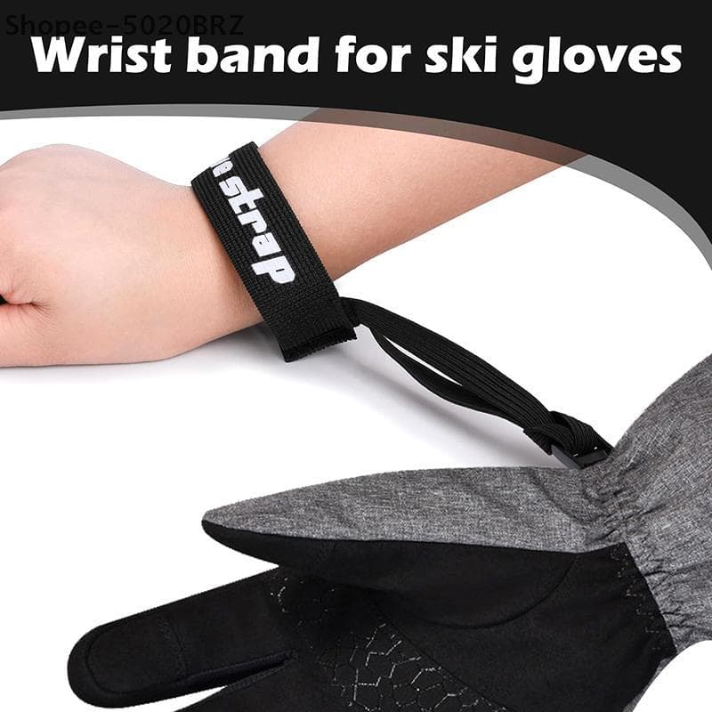 [THEBR] 2 Peças De Alças Elásticas Para Luvas De Esqui Luva Ajustável Homens E Mulheres Esportiva Alça Anti-Perda [BR]