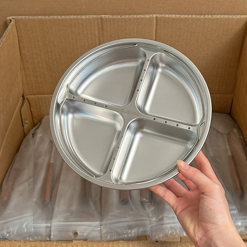 Panela a vapor de quatro grades em aço inoxidável 304 Suplemento alimentar para bebê Panela a vapor Panela de arroz Comp
