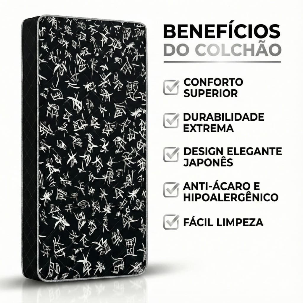 Colchão De Solteiro Confortável Macio Cama Box 188x88 Envio Imediato