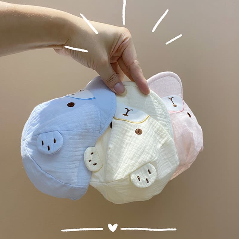 Desenho Animado Ursinho De Pelúcia Baby Baseball Boné De Verão Proteção Solar Ao Ar Livre Chapéu De Sol Infantil