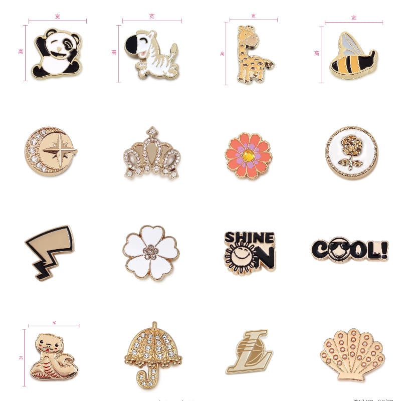 Miss Zoe Jibtz Metal animal Buraco Sacos Acessórios Coroa Dourada