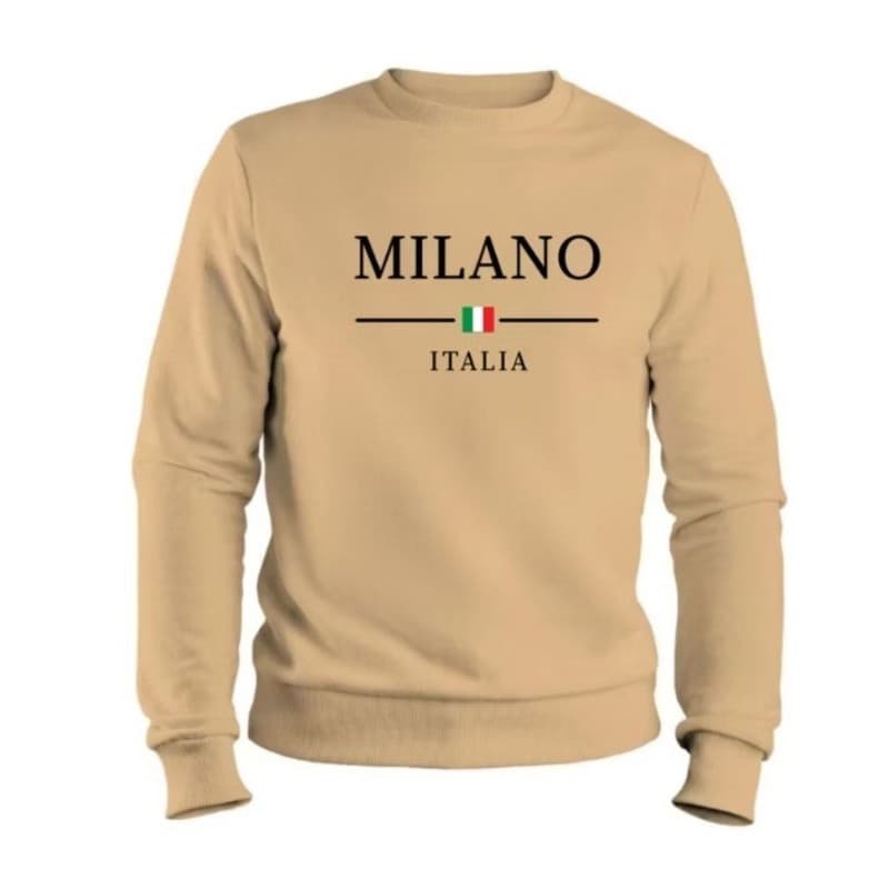 Blusa de Frio Moletom Casual Flanelado Careca Gola Redonda P/M/G/GG MLN