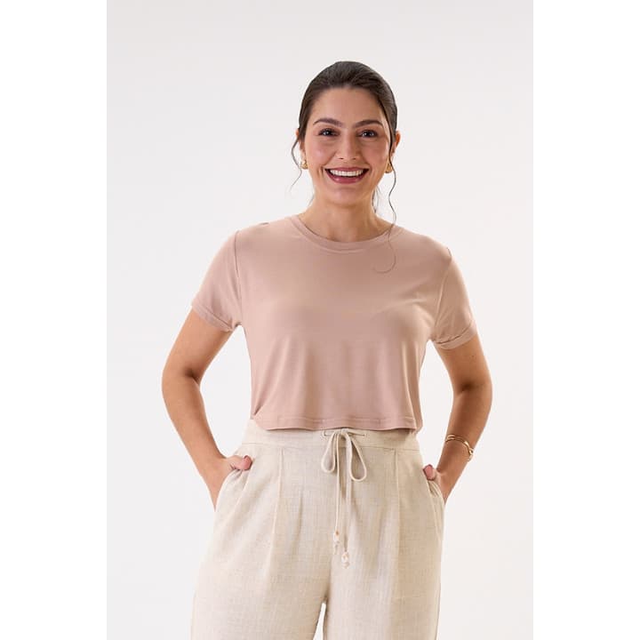 BLUSA DE AMAMENTAÇÃO NUDE