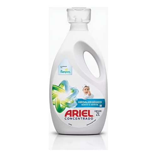 Sabão Líquido Suave E Gentil Hipoalérgico 2lts Ariel Kit C/2