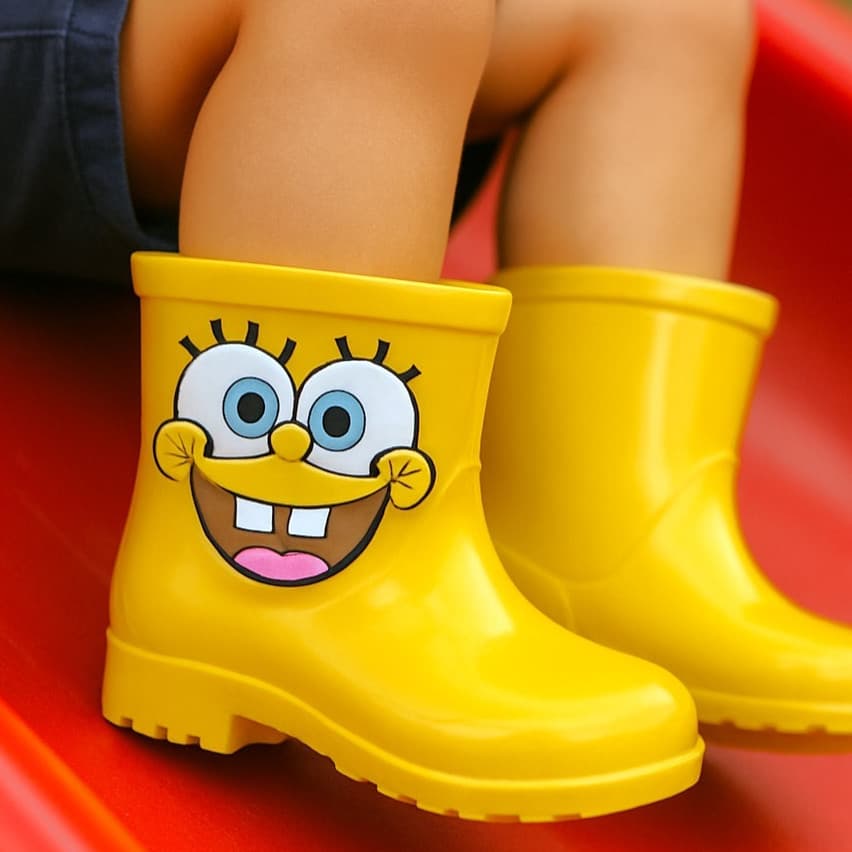 Bota Galocha Infantil Menino Divertida Várias Cores Bota de Chuva Criança