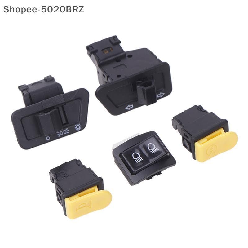 [THEBR] 5 Pçs/Set Interruptor De Botão De Motocicleta Cabeça Luz Chifre Dimmer Turn Singal Starter Partida Elétrica De F
