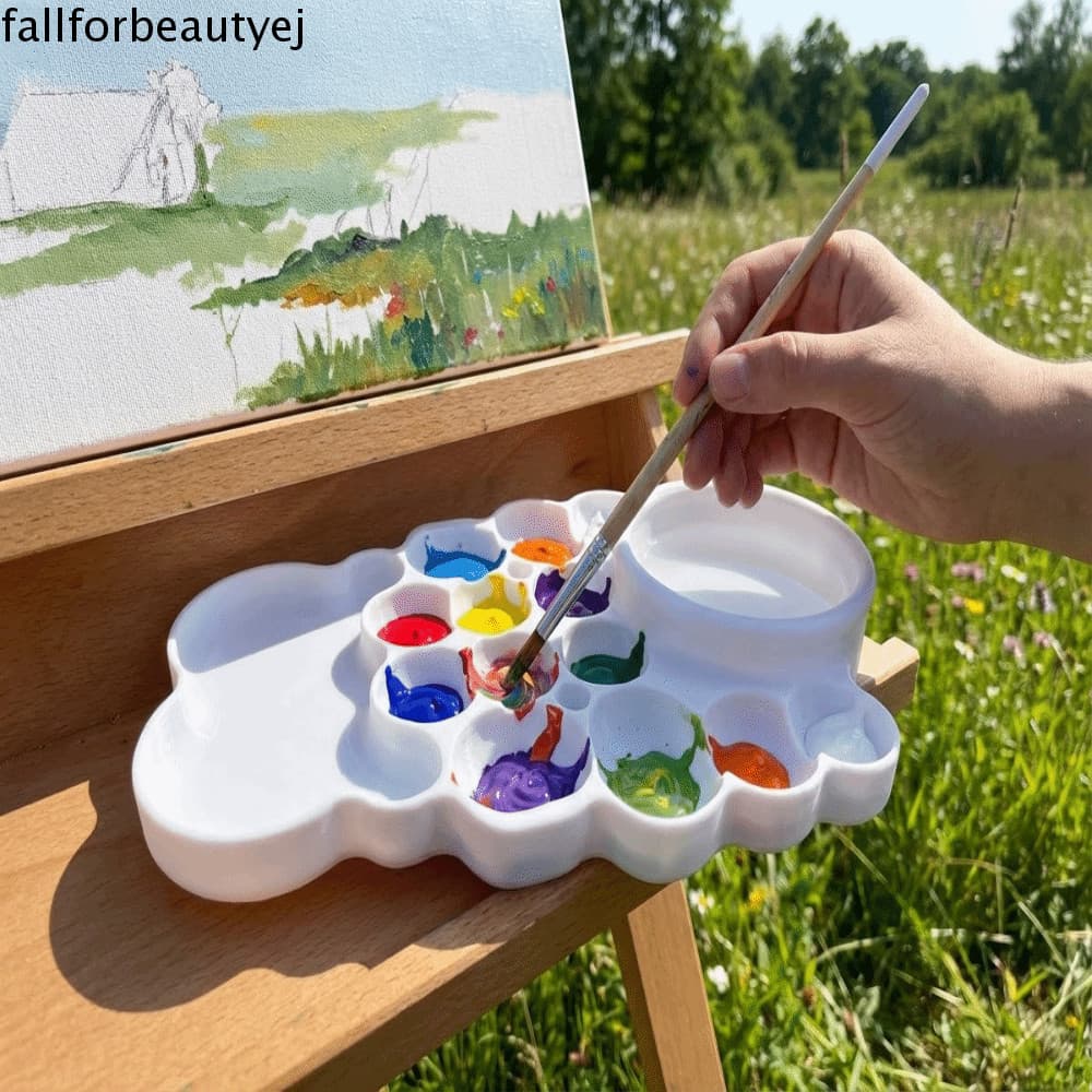 Paleta De Pintura FALLFORBEAUTYEJ , Bandeja De Tinta Aquarela Reutilizável Profissional , Portátil