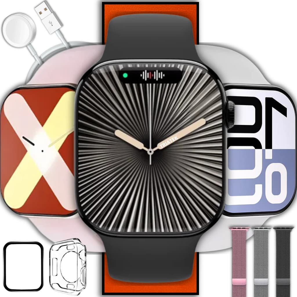 Smartwatch W10 Mini Watch 10 Tela Super AMOLED Microwear 41mm CHAT GPT Série 10 Lançamento 2025