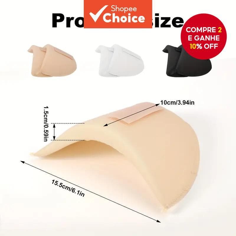 Seis Peças De Ombreiras De Espuma Macia , Respirável E Grossa Para Mulheres – Design Elegante De Tema Esportivo