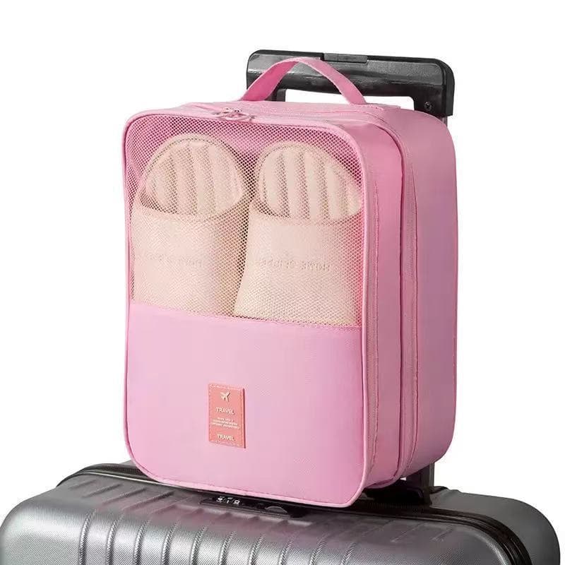 Sacos De Sapato Organizador Pano Portátil Com Zipers Necessaire Bolsa Organizadora Sapato Viagem
