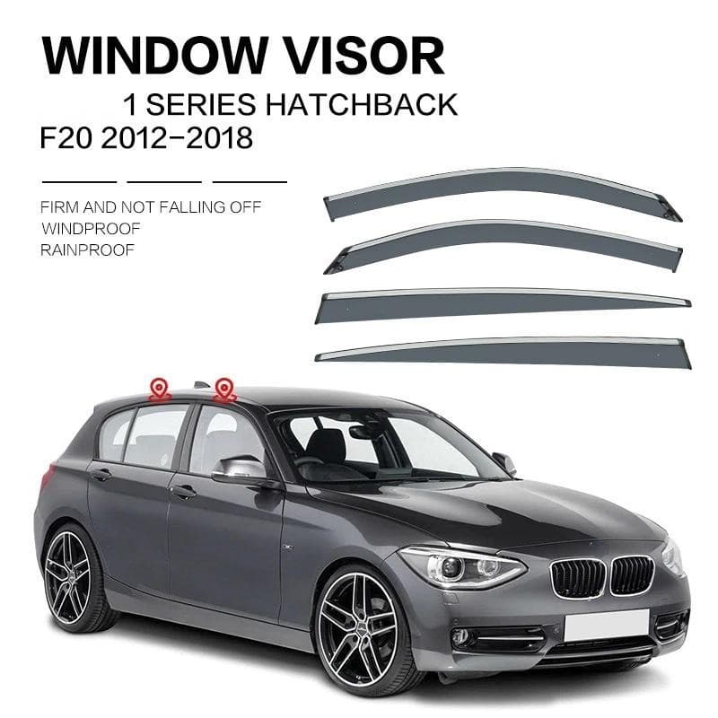 Para BMW Série 1 2004-2018 E87 F20 F52 Guarnição Da Viseira Janela Acessórios Cromados/Viseiras Lateral Cortinas De Vent