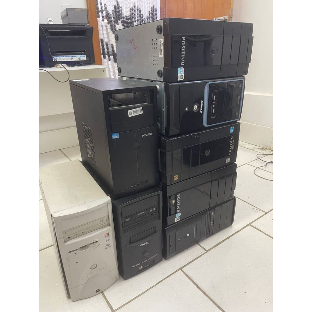 Gabinete de Computador Vazio com fonte – Modelos e Marcas Variadas