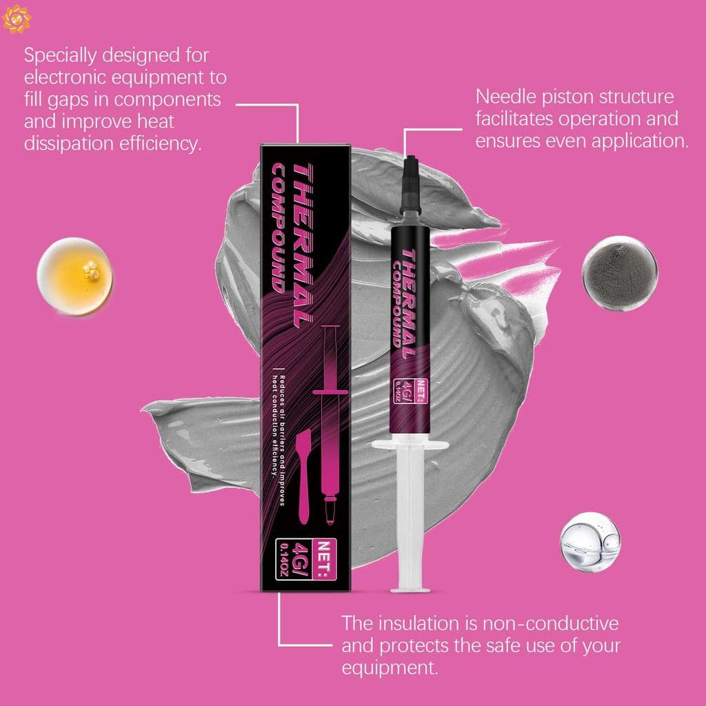Pasta Composta Térmica Para CPU , Não Condutora De Longa Duração Todos Os Coolers , Processador GPU IC
